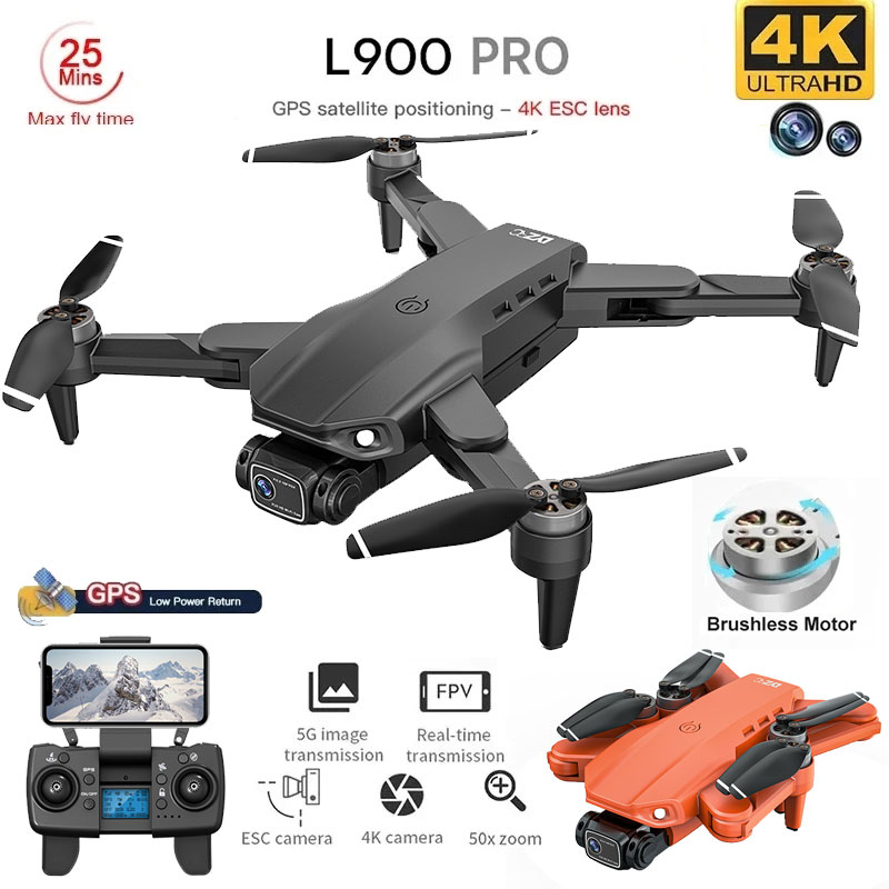 Drone Rc With Screen - L900 Pro GPS Drone 4K Profesjonalny