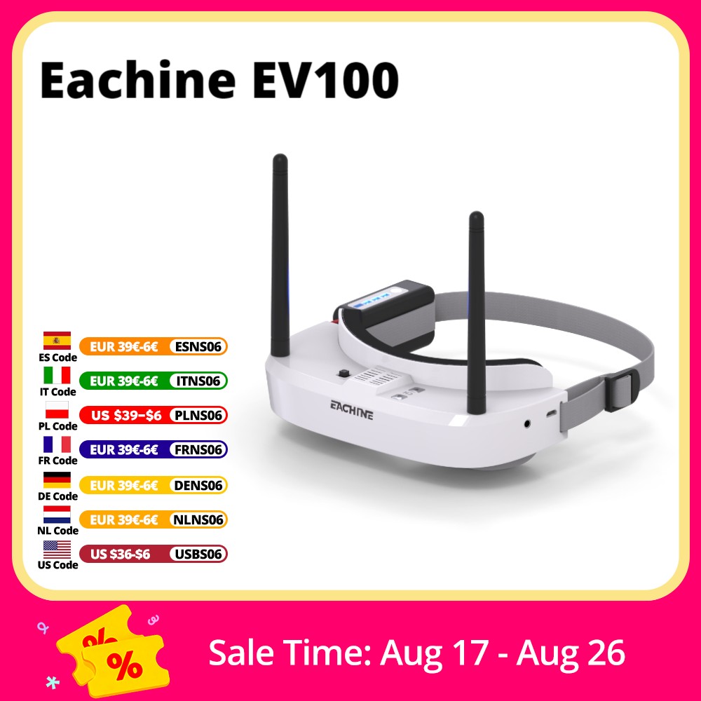 Drone Rc Cover - Eachine EV100 720*540 5.8G 72CH gogle