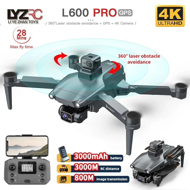 L600 PRO RC Drone 4K HD Podwój – Drone Vs Rc Helicopter recenzja i cena