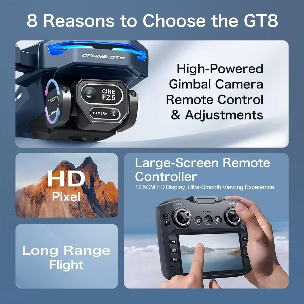 Dron 4K HD GT8 Kamera Unikanie – Drone Top Rc recenzja i cena