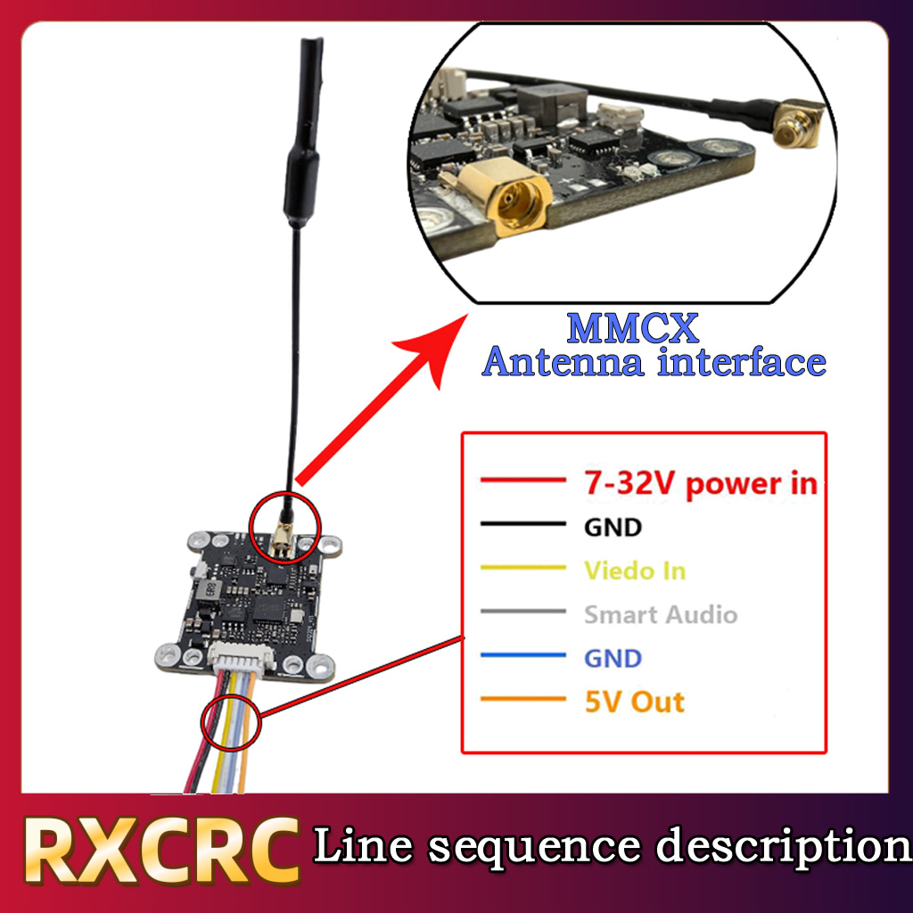 Moduł RXCRC 5.8G 48CH 1.6W VTX – Rc Airplane Drone recenzja i cena