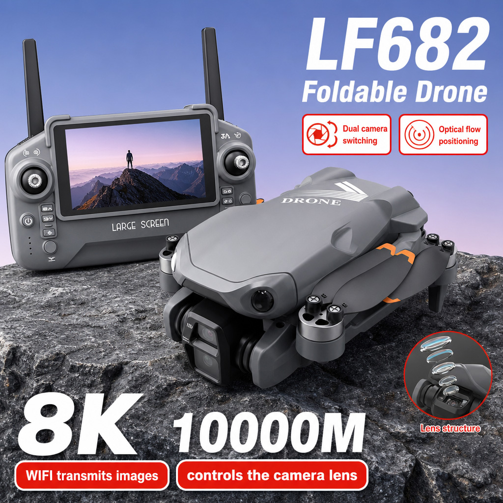 Zdjęcia lotnicze z drona LF682 – Drone Rc With Screen recenzja i cena