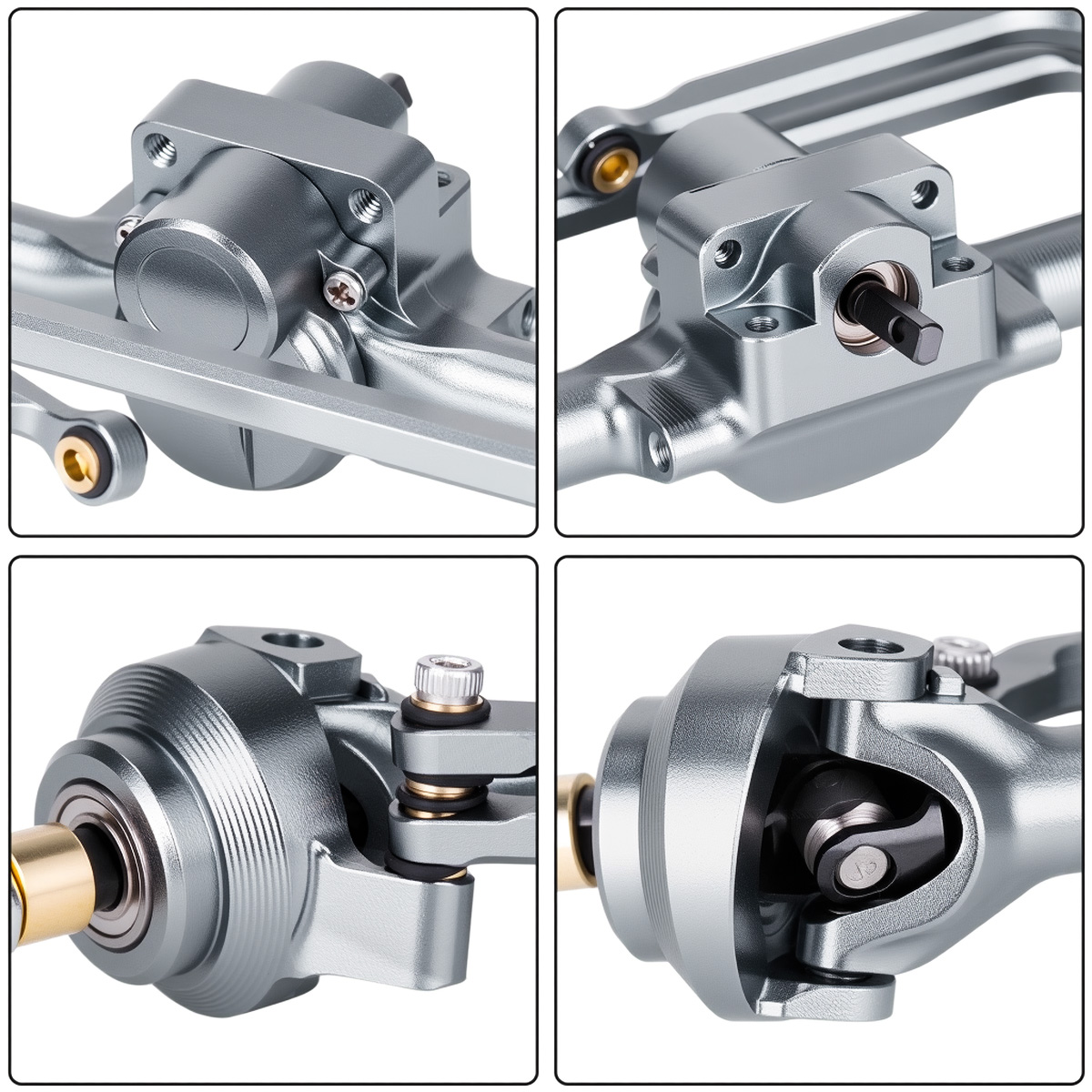 Zestaw aluminiowych osi przedn – Rc Crawler Axle Parts recenzja i cena