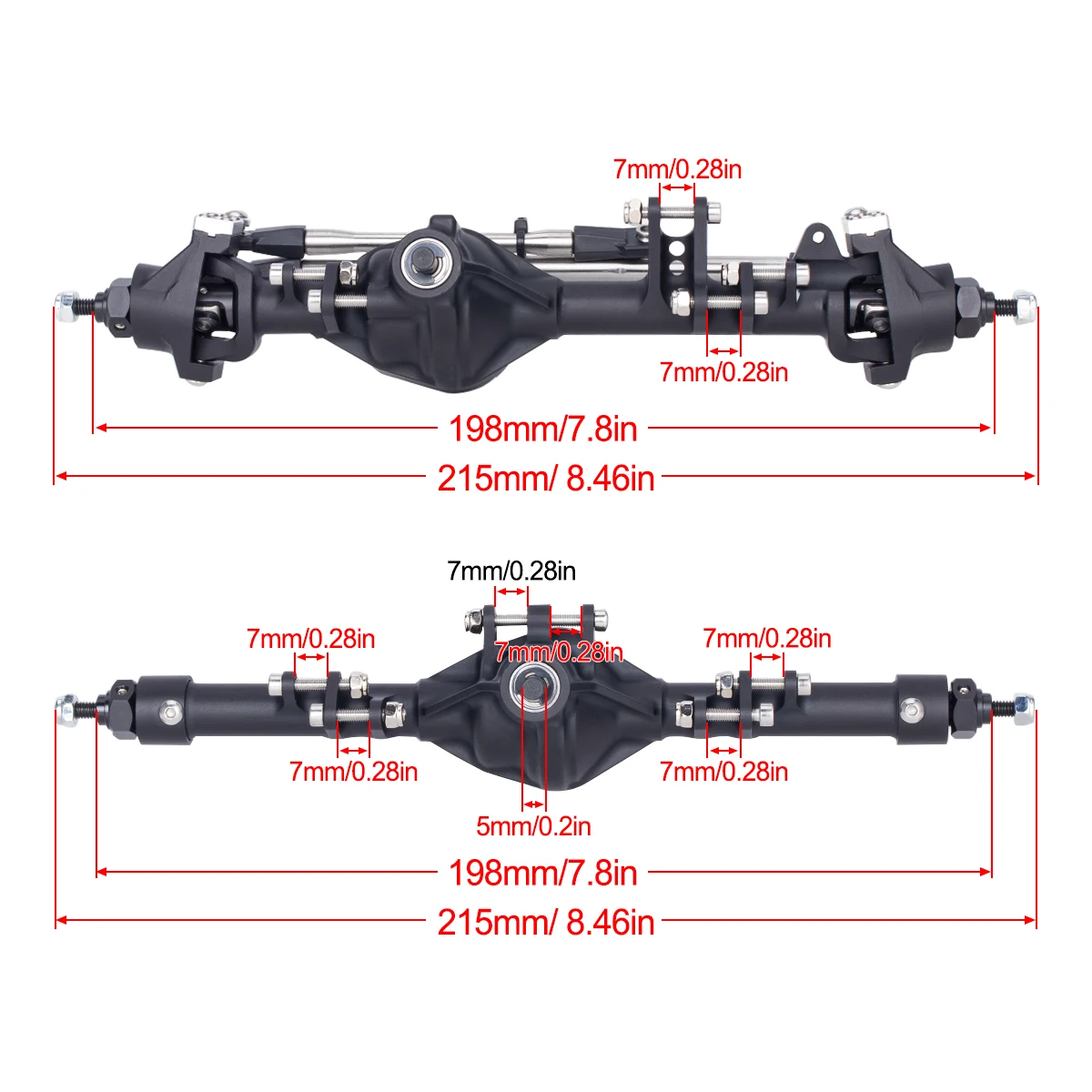 Aluminiowe osie CNC ze stopu a – Rc Crawler Axle Parts recenzja i cena