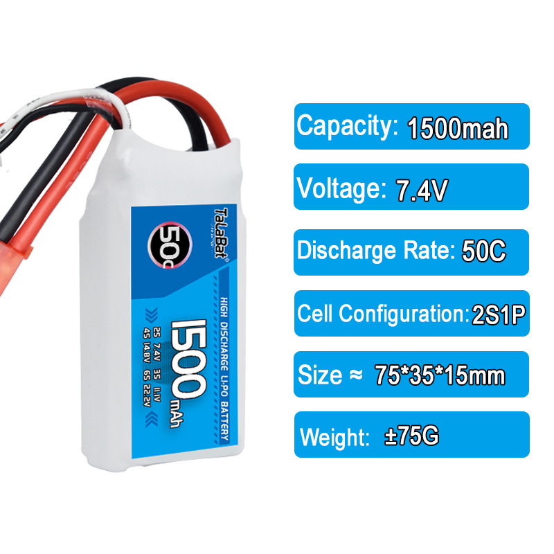 3 szt. TalaBat 50C 1500mAh 7.4 – Drone Zll Rc recenzja i cena