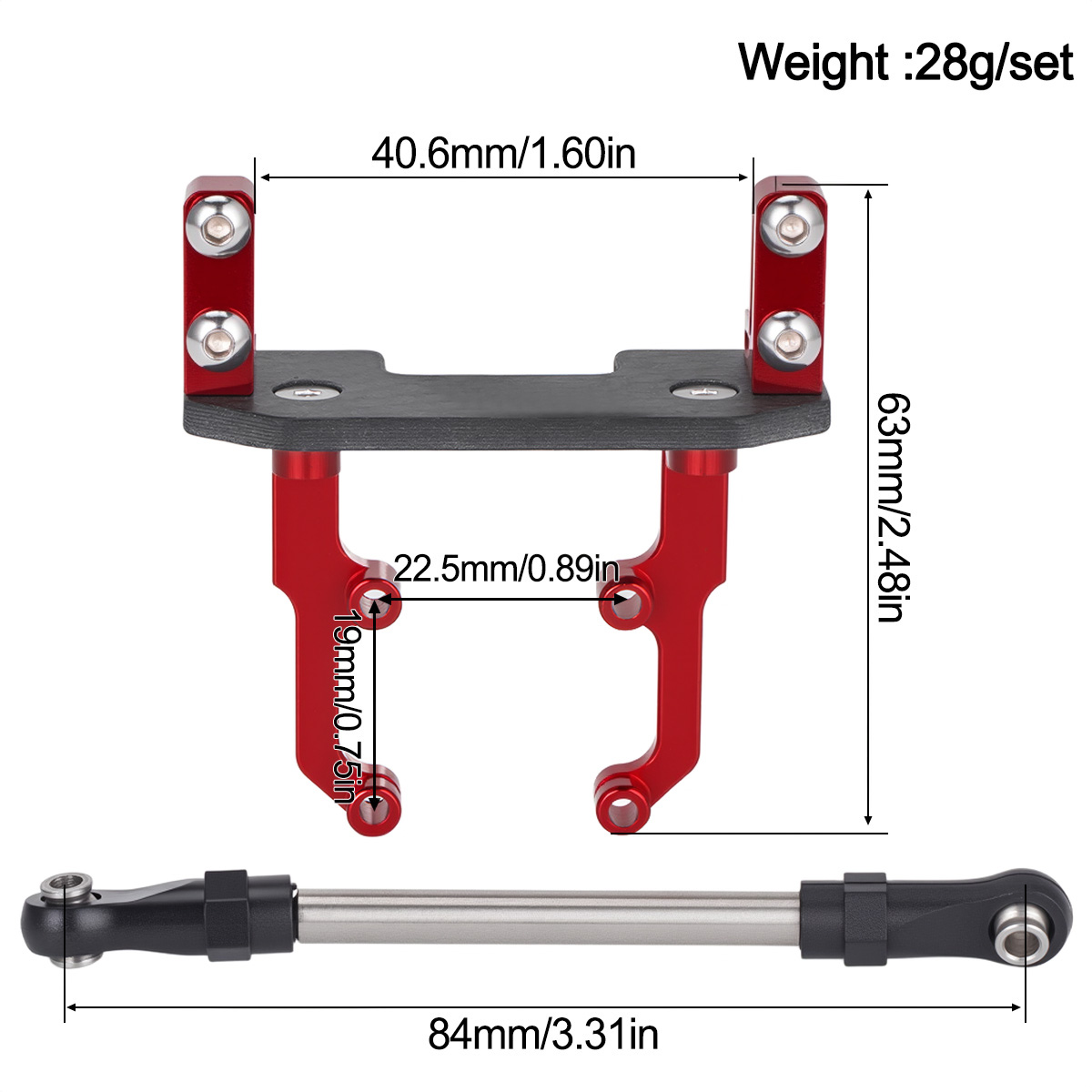 Aluminiowa podstawa mocowania  – Rc Crawler Axle Parts recenzja i cena