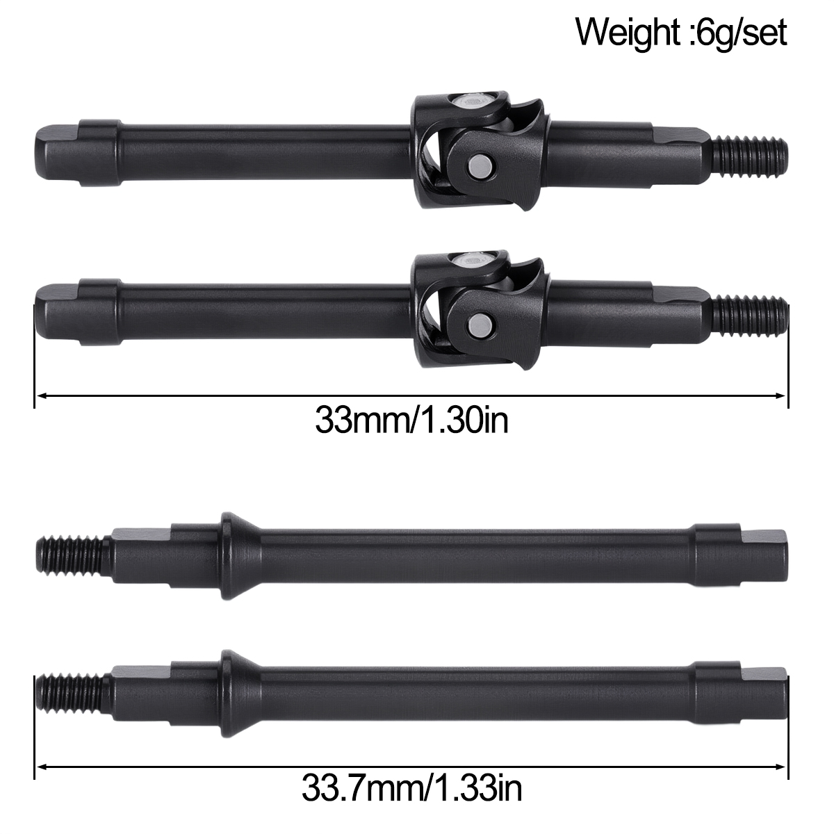 4 szt. Stalowe przednie i tyln – Rc Crawler Axle Parts recenzja i cena